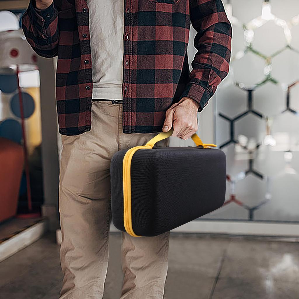 (Case Only) Fanttik Slim V8 Apex/Mate Handheld Vacuum Cleaner, Car Vacuum Cleaner, Home Keyboard Storage Case, Yellow Zipper - Aenllosi