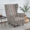 Tropical Plant Wing Chair Cover Elastic Spandex Relax Armchair Covers Nordic Removable Sofa Slipcover Furniture Protector Cover