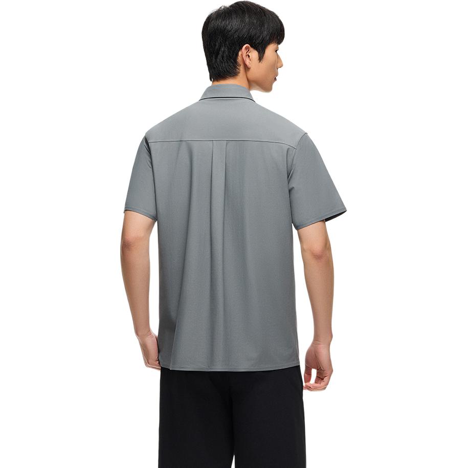 Anta Champion All-Weather Series Quick-Dry Polo Shirt Men Shirts Monet-Gray 152520110-1