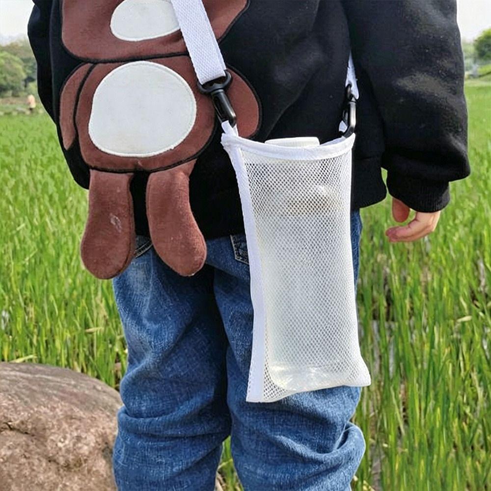 With Strap Single Shoulder Water Cup Bag Unisex Sport Water Bottle Cover Water Cup Hanging Bag