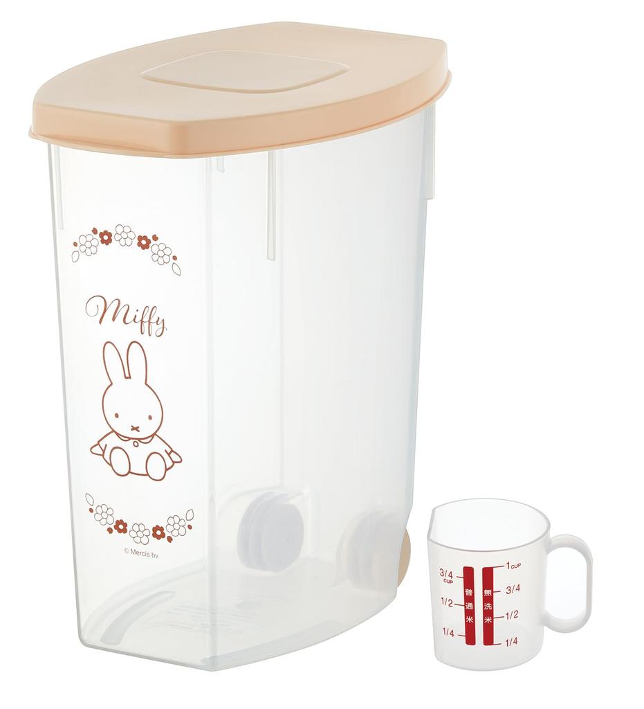 Skater Rice Stores In Includes Measuring Miffy Insect-Resistant Container, Bag, Cup, Casters, 5kg, DRF5-A