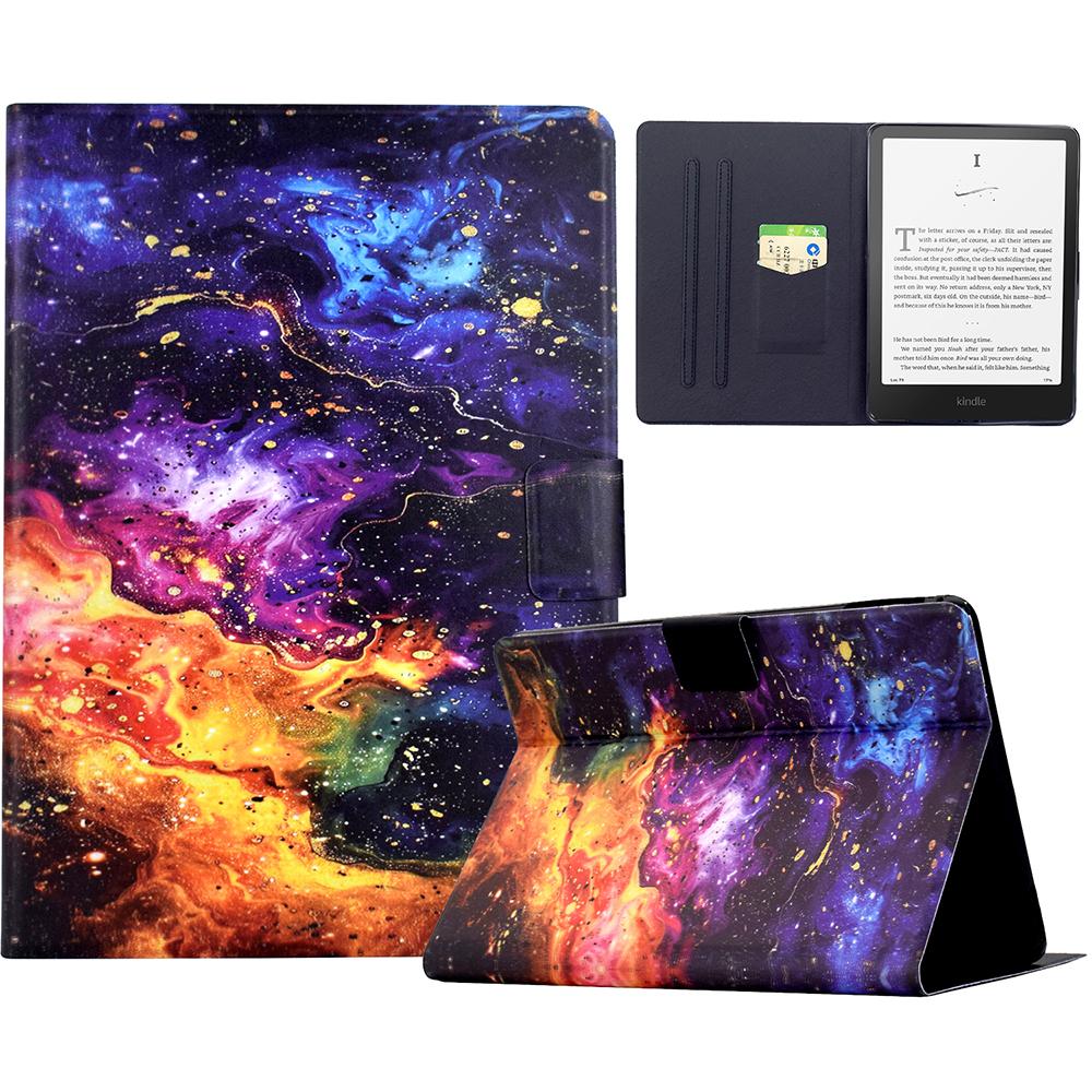 For Amazon Kindle Paperwhite 6 (2024) Stand Case Pattern Printing Tablet Leather Cover with Auto Wake/Sleep