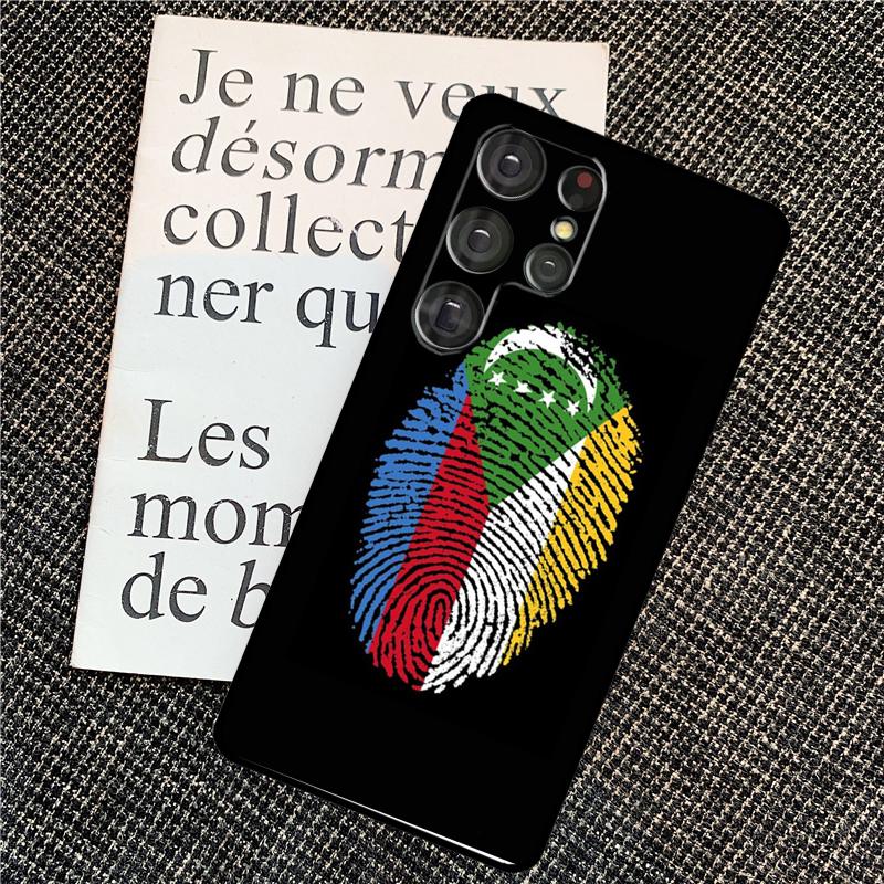 Comoros Flag Case For Samsung Galaxy S25 S24 Ultra S20 S21 S22 S23 Ultra S9 S10 Plus S25 FE Back Cover