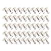 50Pcs Luminous 3 Way Gourd 8‑shape Swivel Hook Line Splitter Balancing Fishing Accessory