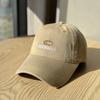 Spring and Autumn Versatile Trendy Brand Baseball Cap with 3D Letter Embroidery, Soft Top, Curved Brim, Slimming Effect, Women's Casual Sunshade