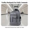 Wheeled Backpack Wear-Resistant School Bag with Wheels Spacious