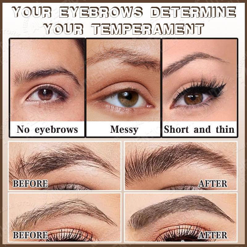4 Colors Waterproof Shape Liquid Eyebrow Dye Natural Long Lasting Eyebrow Brow Gel Cream Makeup Color Cosmetic