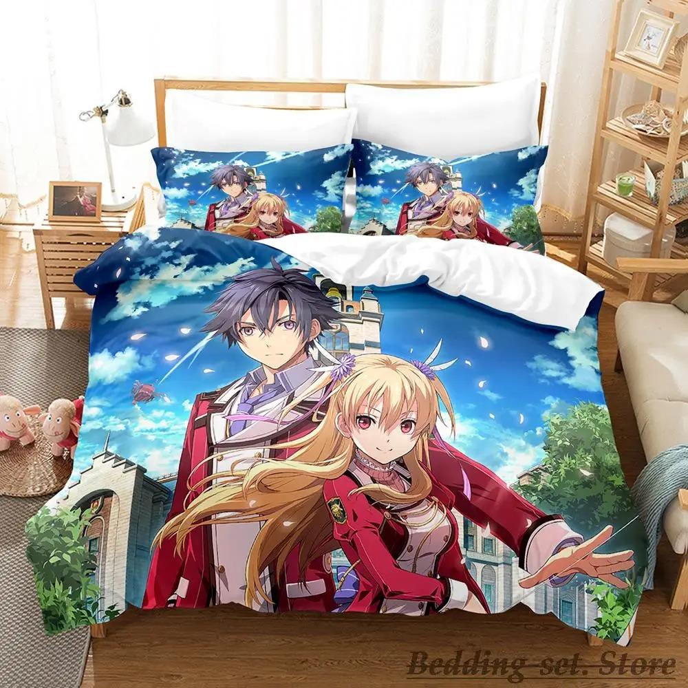 The Legend of Heroes Bedding Set Single Twin Full Queen King Size Bed Set Adult Kid Bedroom Duvetcover Sets Anime