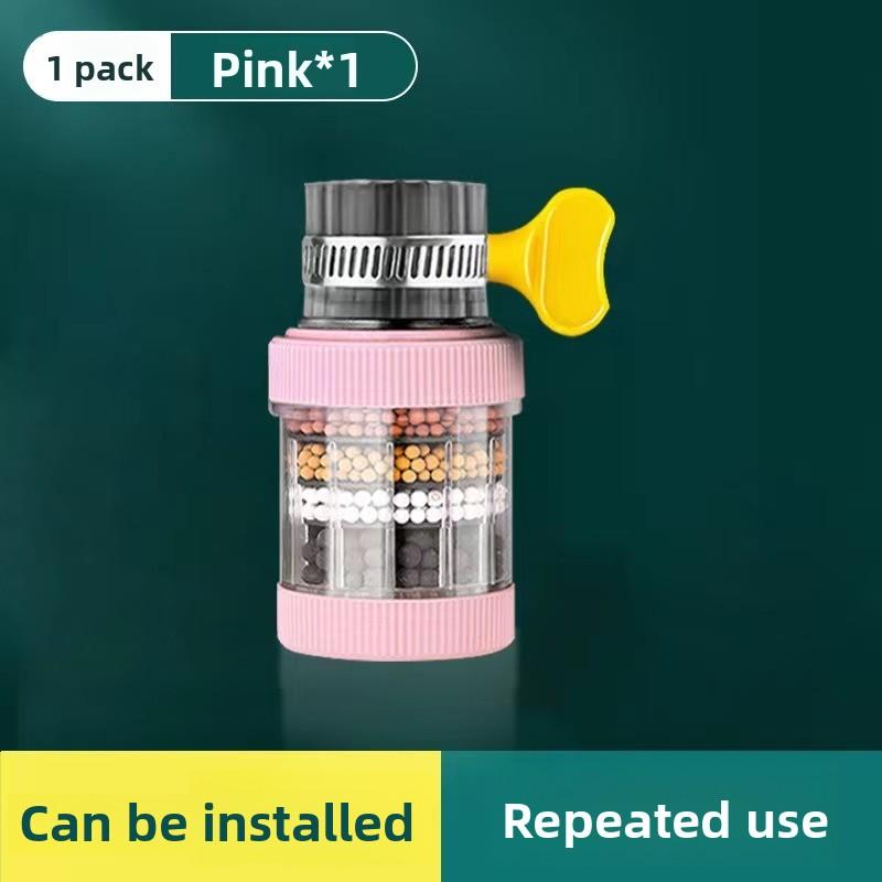 Kitchen Faucet Filter Extension, Rotatable, Detachable and Washable Six-layer Filter Head, Universal Water Splash-proof Filter Nozzle