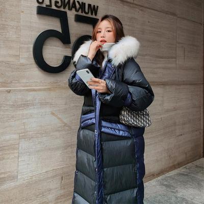 Women's  Long Down Jacket Autumn and Winter  White Duck Down Warm Down Jackets
