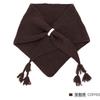 Knitted Wool Blend Scarf - Luxurious Cashmere Feel Triangle Shawl Women Thick Warm Winter Accessory