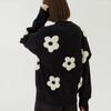 Sweater Women's Jackets Fall V-neck Three-dimensional Jacquard Knitted Cardigan Comfortable Versatile and Fashionable