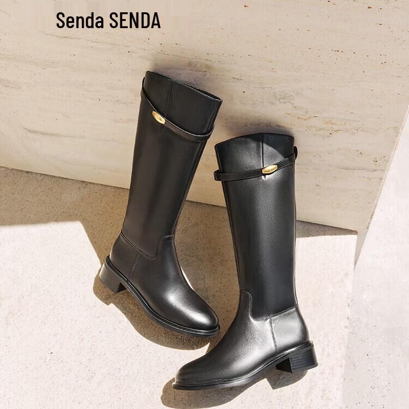 SENDA Women's Winter Chunky Heel Over-the-Knee Knight Boots ZTI12DG5