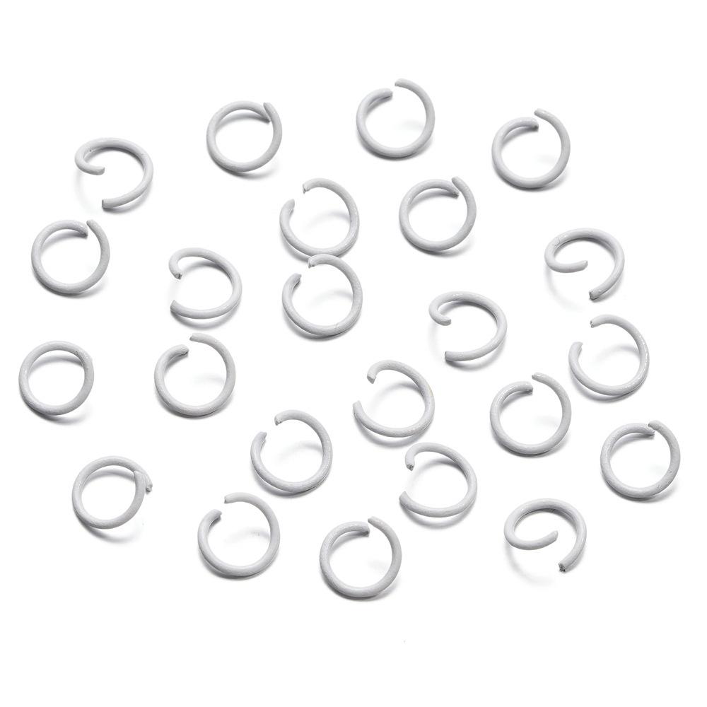 1.2 * 10Mm Open Ring, Colored Painted Iron Ring, Candy Color Connecting Ring, Handmade Diy Keychain Jewelry Ring.