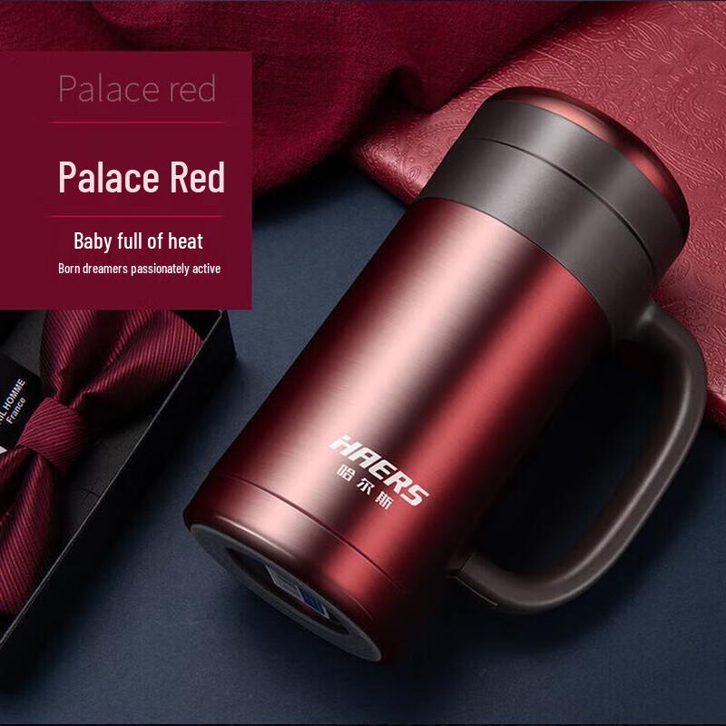 HAERS 304 Stainless Steel Insulated Mug with Handle 450ml