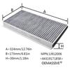 2x Car Pollen Cabin Filter Activated Carbon For BMW 5 6 Series Alpina B5 B6 E60 E61 E63 E64 2004 2005 2006 2007 2008 2009 2010