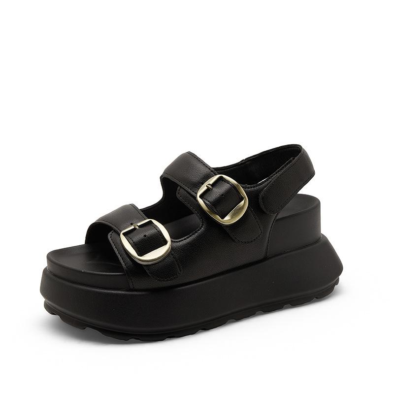Numero articolo Muffin suola spessa rialzata cm sandali da donna estate nuovo versatile semplice e comodo open toe