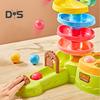 Kids Ball Shoot Track Toy with Scoreboard Balls Hammer Ball Electric Press Launcher with Rolling Ball Slide Educational Toddlers Boys Girls Ball
