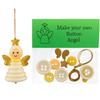 DIY Button Christmas Hanging Ornament Kit Christmas Decoration Set Homemade Sewing Ornaments for Holiday Decoration Xmas Party