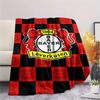 1Pc Bayer 04 Leverkusen Print Flannel Blanket High Quality Warm Comfortable Cover for All Seasons Perfect for Gifts Home Decor
