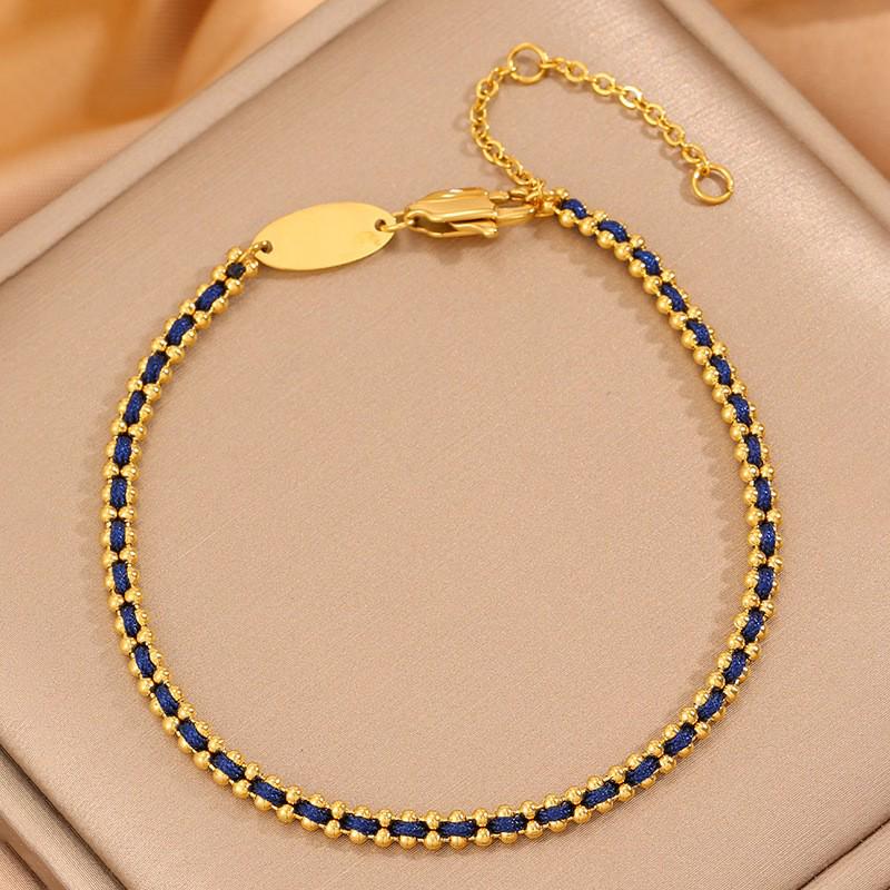 Korean Fashion Titanium Steel Diamond Inlaid Women's Luxury Bracelet