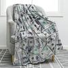 100 Dollar Bill Money Ultra Soft Throw Blanket for S Adults Fleece Blanket for Bed and Couch Warm Fuzzy Throw Blanket Cozy#