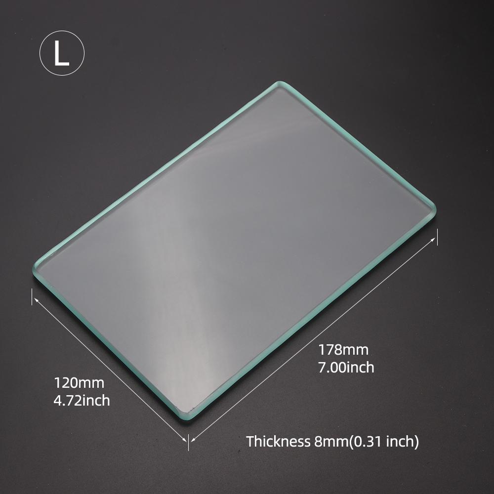 1pcs Leathercraft High-Strength Tempered Glass Pad Tools, Handmade Diy Polishing Board, Diy Handcrafted Glass Scraping Plate