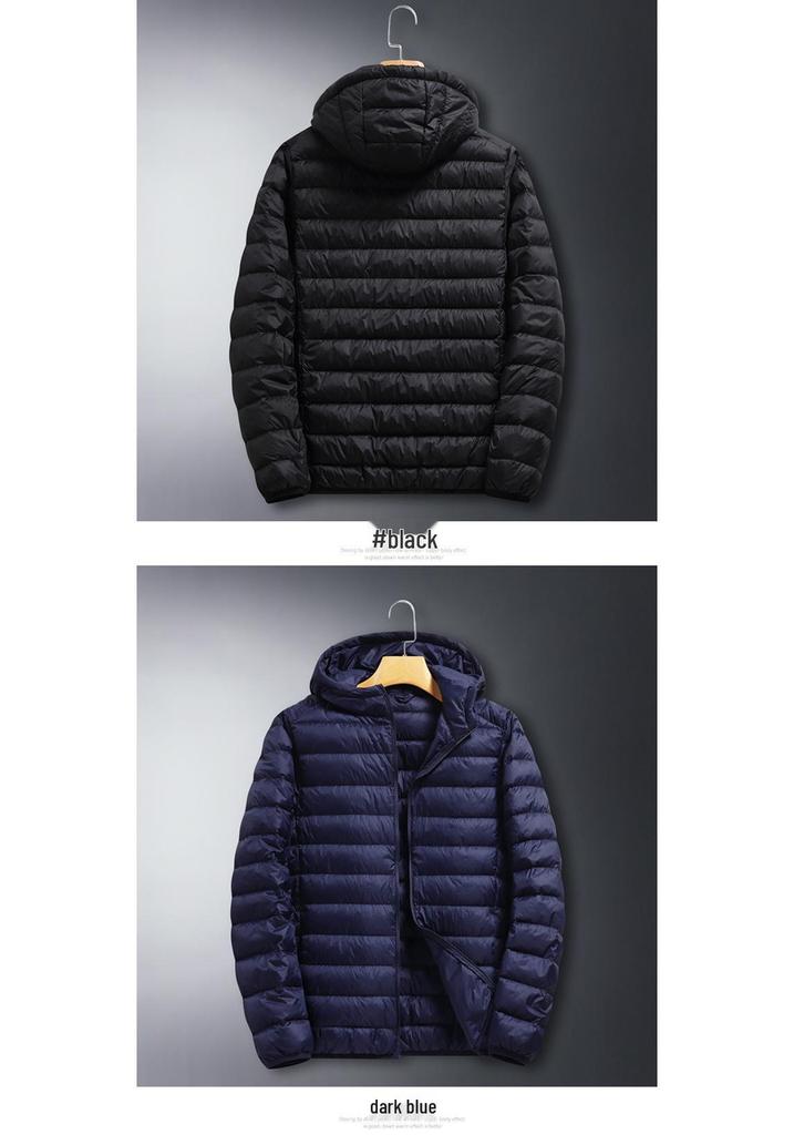 Winter Couples' Lightweight Hooded Down Jacket - Men's and Women's Sports Outerwear