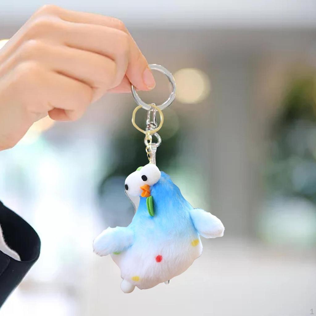 Adorable Plush Animal Keychain Soft Toy for Backpack Decoration
