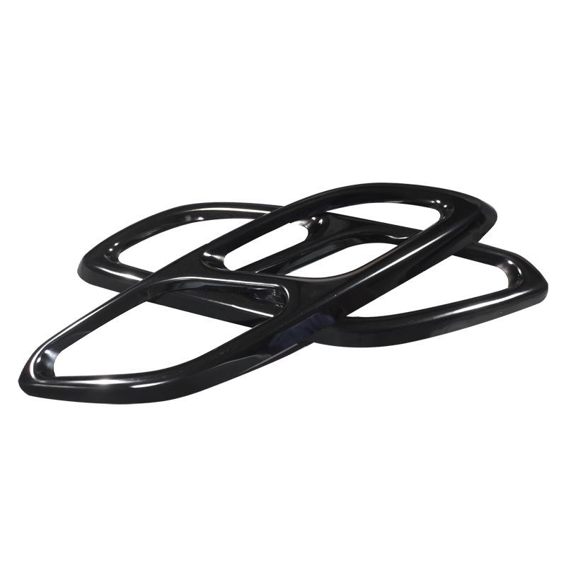 Stainless Steel Black Quad Exhaust Tips for Mercedes-Benz CLA (20 Models)