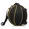 Basketball Bag Oxford Cloth Wear Resistant 1 Shoulder Ball Bag with Mesh Pocket for Outdoor Sports Black