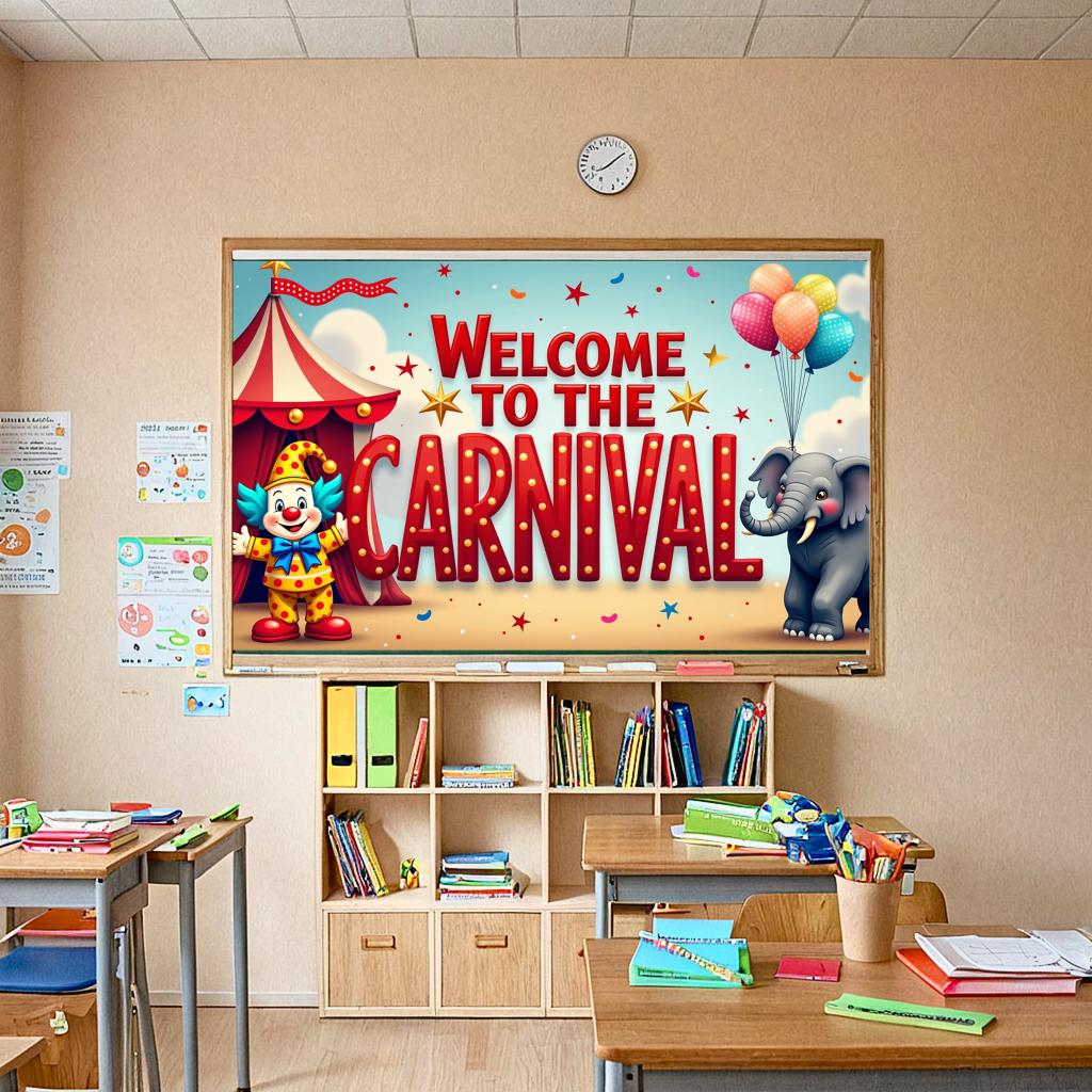 Event Backdrop Large Carnival Banner Decor Reusable Welcome Backdrop For School Event Festival Decor Birthday