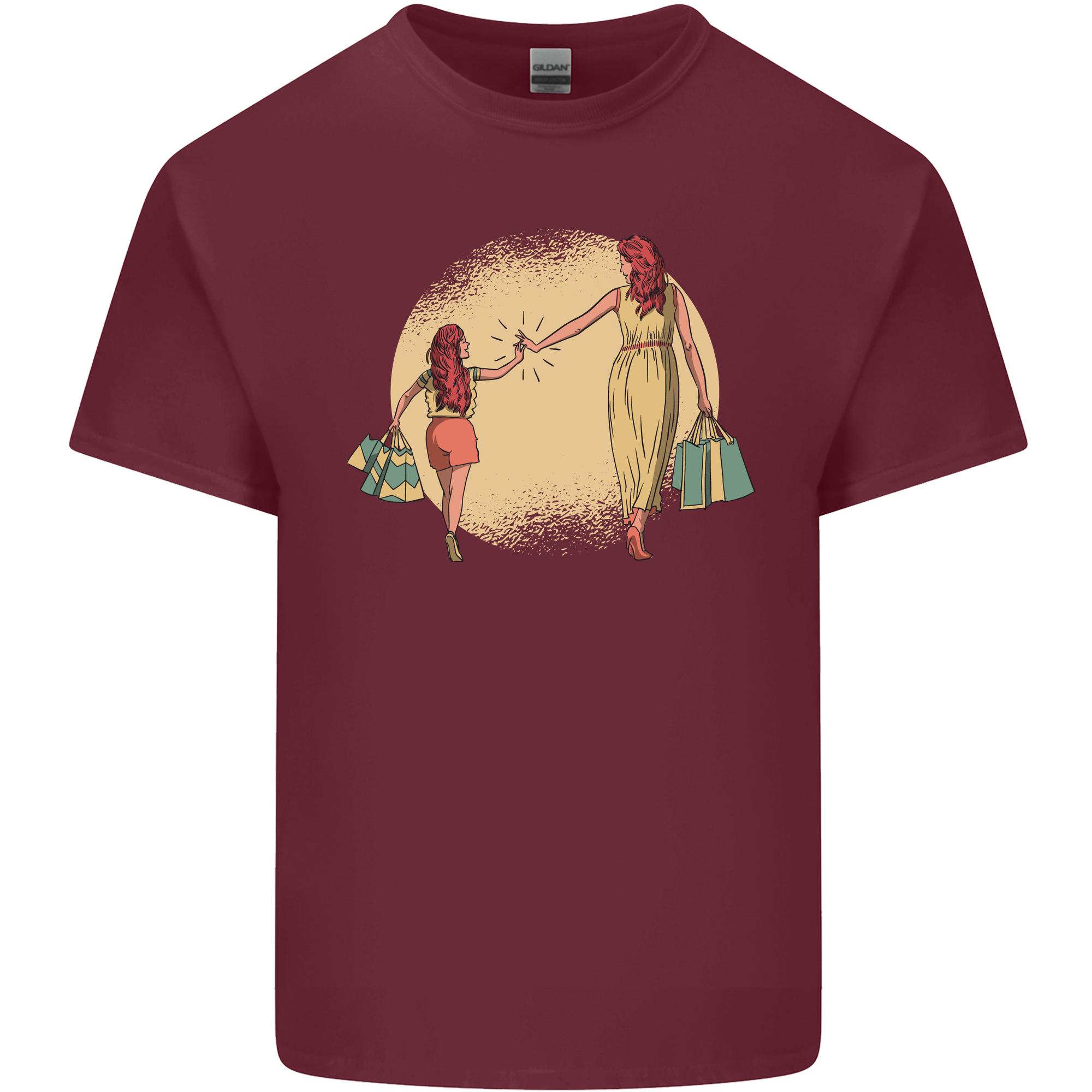 Mum and Daughter Shopping Unisexs Light Cotton TShirt S
