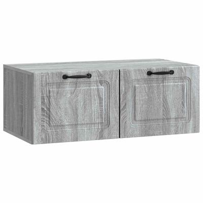 Wall Mounted TV Cabinet Grey Sonoma 78.5 X 41 X 30 Cm