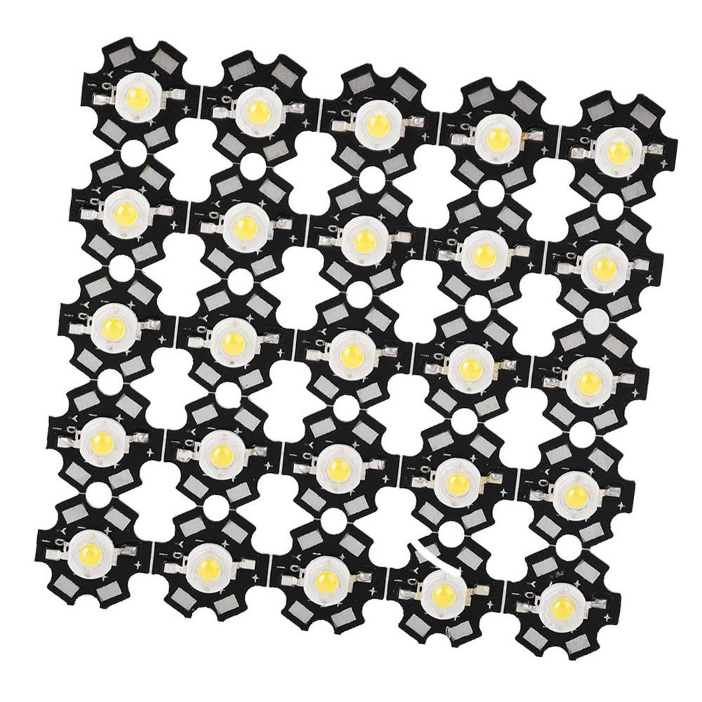 25pcs 260-280LM LED Bead Spotlight Bulb Aluminum Substrate LED Chip Light LED Bulb  DIY Lighting