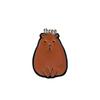 Broche Mignonne Originale Capybara Dessin Animé - Insigne Adorable en Alliage & Décoration de Livre