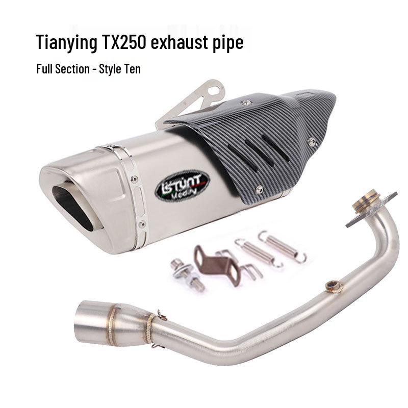 Skyhawk TX250 Exhaust Modification: Front & Full Section Muffler