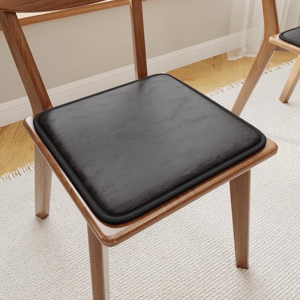 40×40cm/45×45cm PU Leather Seat Cushion High Resilience Seat Cushion Pad Chair Seat Pad