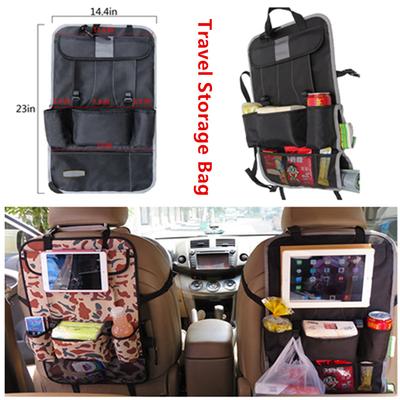 New Car Seat Back Bag Oxford Cloth Bag Anti-Kick Pad Gray 58*(Width)36cm*(Thick)1cm