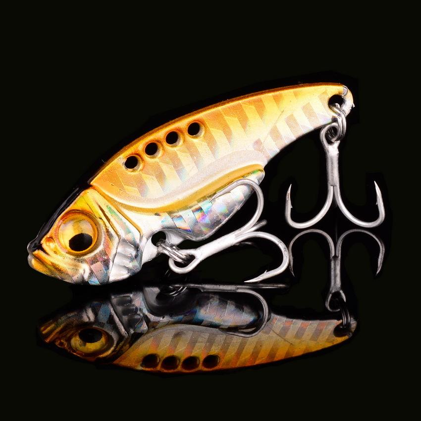 7G Full Swim Layer VibLure Bait Metal Spinner Fake Bionic Bait for Long Casting Freshwateishing Special for Bass And Perch 4.2CM