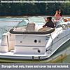 Boat Universal Bimini Top Storage Boot Cover with Light Hole