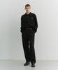 Deonseuteupomaen Leather Logo Collared T-Shirt_Unisex_Udts6A110_Black
