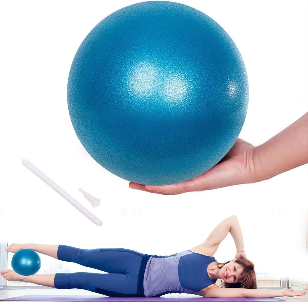 Lanjue Small Pilates Ball, 25 cm Non-Slip Fitness Ball, Gym Ball, Small, Soft Yoga Ball for Abdominal and Shoulder Training, Balance, Sports, Pilates