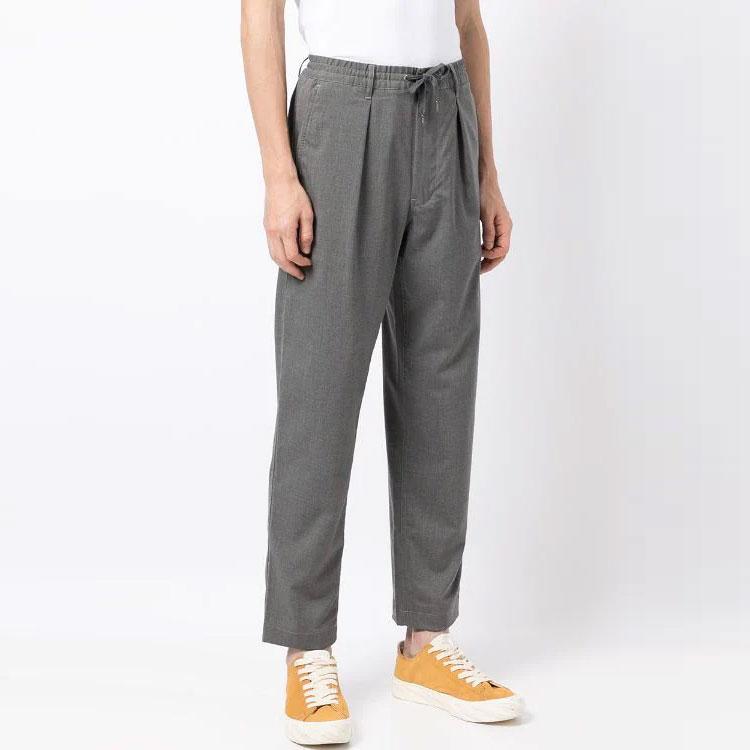 Polo Ralph Lauren FW21 Pleated Detail Straight Leg Casual Pants Men bottoms Gray 710841177005MEDIUM