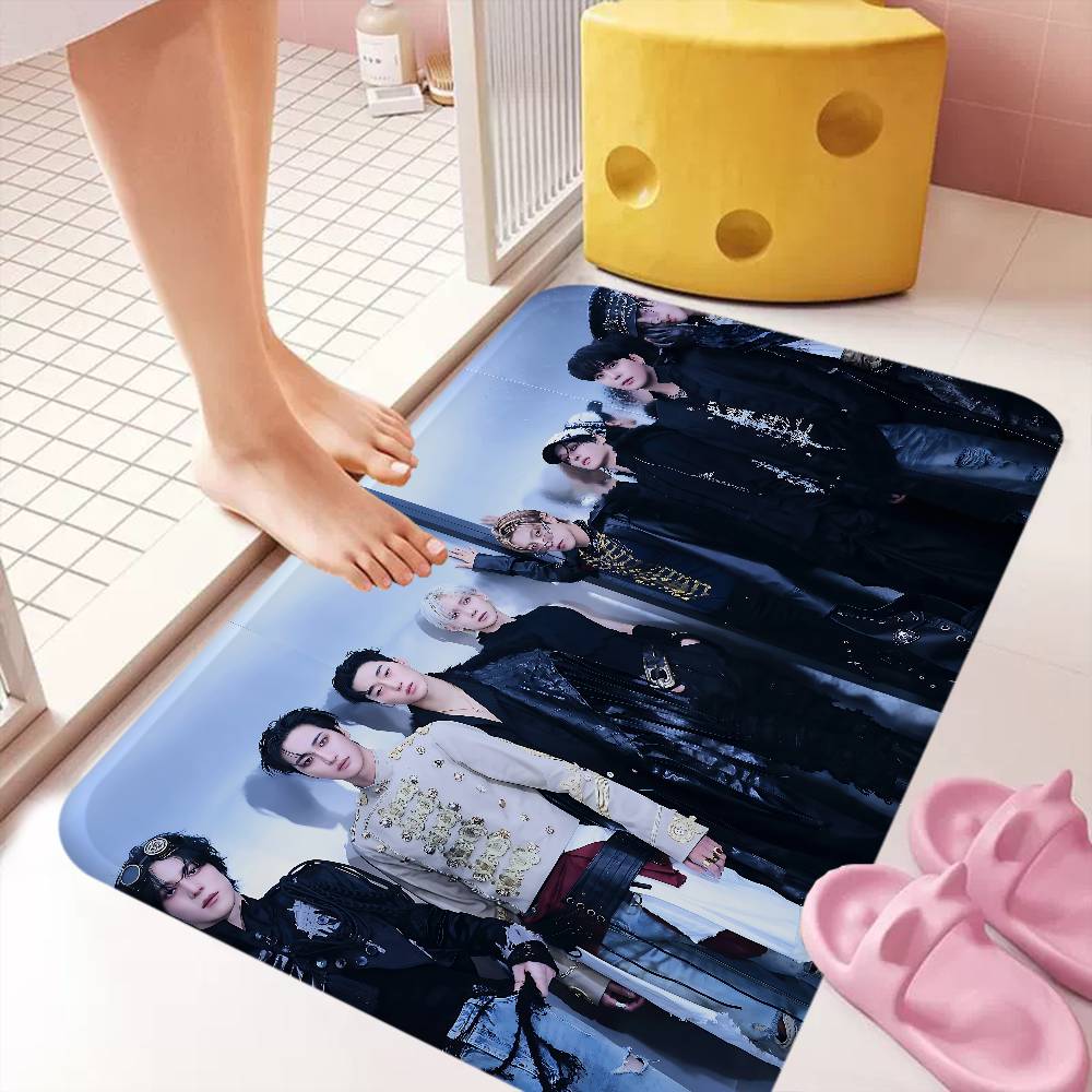 KPOP A-ATEEZs Room Mats Nordic Style Home Doormat Bathroom-Toilet Mats Bedroom Hotel Decor Mat