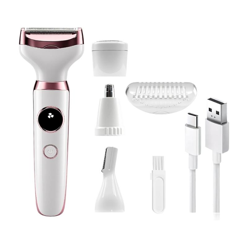 Rechargeable Body Hair Shaver Multifunctional Electric Hair Removal Device Arm Leg Face Shaving Tool For Smooth Shaving