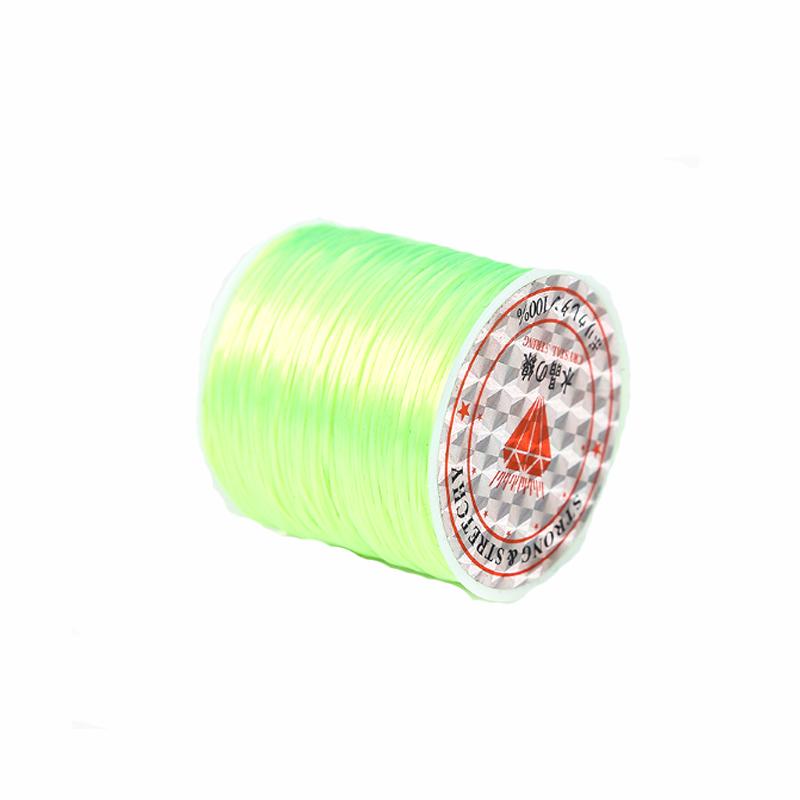 1 Roll Transparent Elastic Crystal Line Beading Cord for Jewelry Making and Garment Accessories