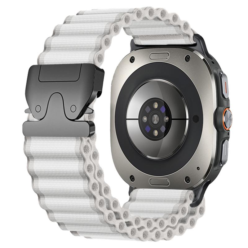 Nylonový námořnický řemínek pro Samsung Galaxy Watch Ultra 2025/7 47mm Prodyšný pásek Parachute přezka Pro Galaxy Ultra 47mm Náramek