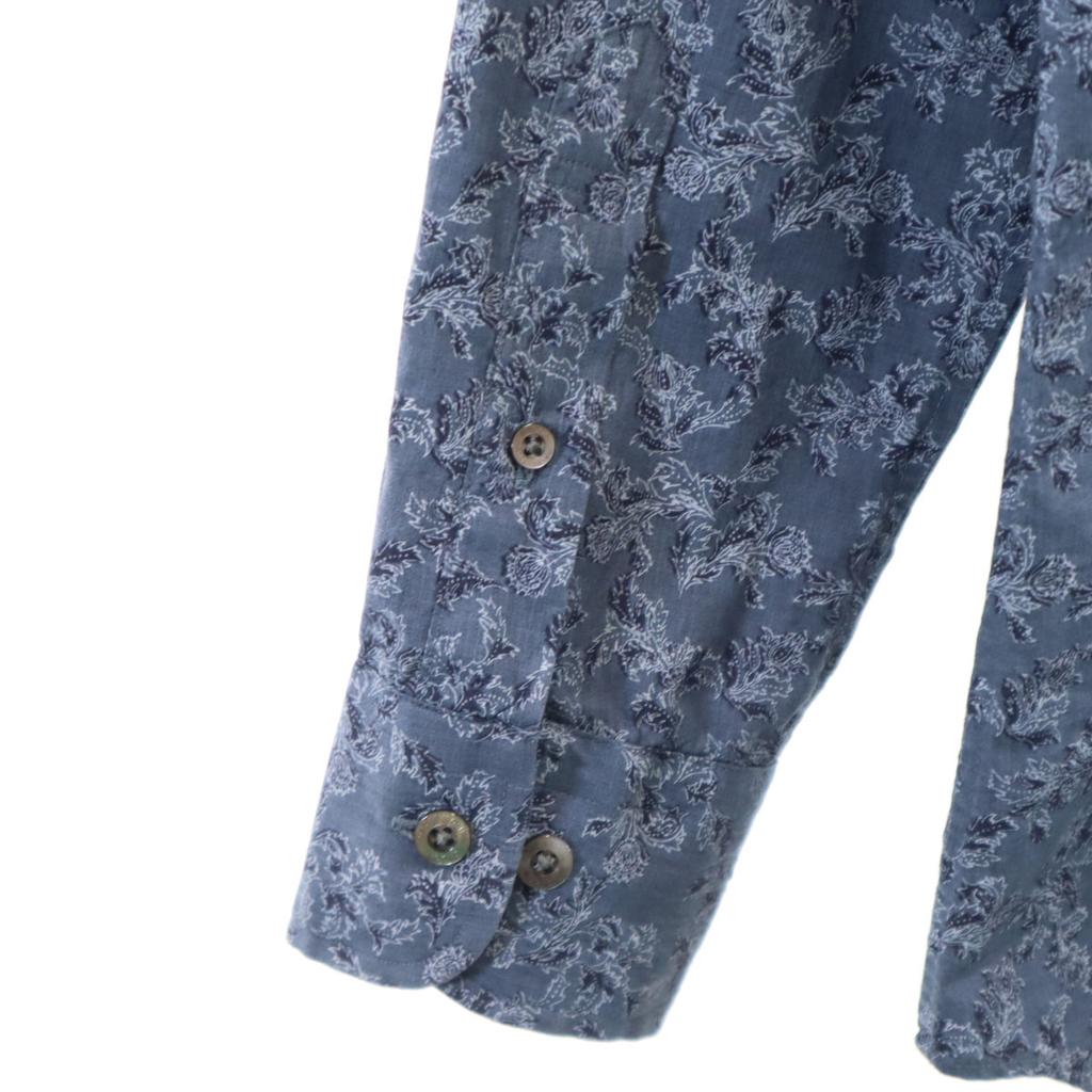 MACKINTOSH LONDON Made In Japan Floral Long Sleeve Cotton Shirt M Men's Used