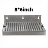 Wall Mount Beer Drip Tray No Drain 304 Stainless Steel Homebrew Kegging Draft Beer JC Beer Machine Beverage Machine Drip Tray